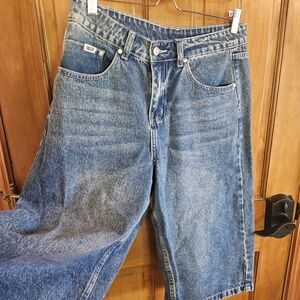 Womens Blue Jean Split Skirt.